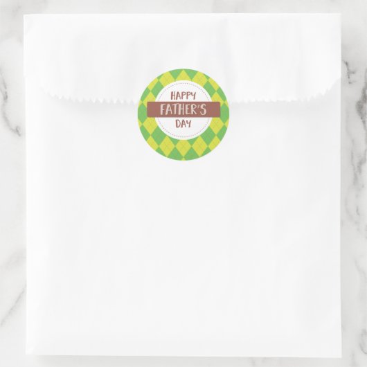 Vatertag Runder Aufkleber (Tasche)
