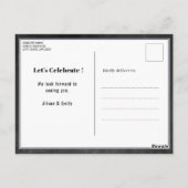 Vatertag Rustikale Chalkboard GRILLEN Einladung Postkarte (Rückseite)