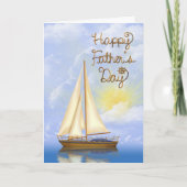 Vatertag Sailboat Karte (Vorderseite)