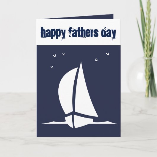 Vatertag Sailboat Karte (Vorderseite)