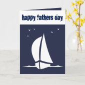 Vatertag Sailboat Karte (Gelbe Blume)
