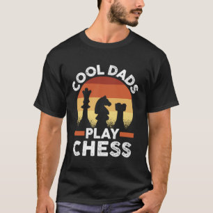 Vatertag Schach Player Retro Coole Vater spielen C T-Shirt