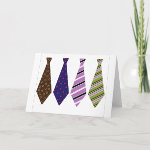 Vatertag-Schlips Modisch Stylisch Elegant Karte