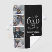 Vatertag Schritt Papa Foto Golf Handtuch (Insitu)