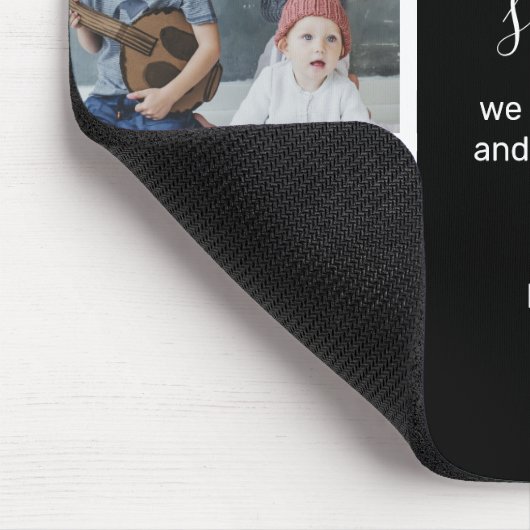 Vatertag Schritt Papa Foto Mousepad (Ecke)