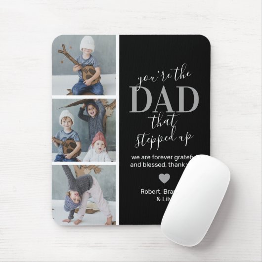 Vatertag Schritt Papa Foto Mousepad (Mit Mouse)
