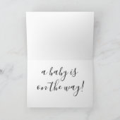 Vatertag Schwangerschaft Ankündigung nur ein wenig (Innenseite)