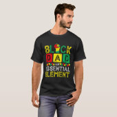Vatertag Schwarzer Vater Essential Elet Junenth T-Shirt (Vorne ganz)
