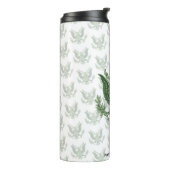 Vätertag Scramble Green Eagle Crest Monogramm Thermosbecher (Nach links gedreht)