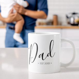Vatertag-Script Papa personalisiert Jumbo-Tasse