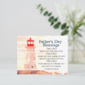 Vatertag Segnungen, Nummern 6:24 Leuchtturm Postkarte (Stehend Vorderseite)