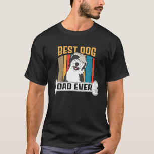 Vatertag Sheepadoodle Hund Lover Bester Hund Vater T-Shirt