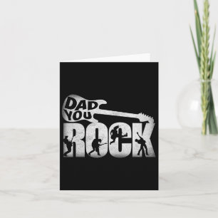 Vatertag Shirt Der sonnige Vater Rock Gitarre Vint Karte