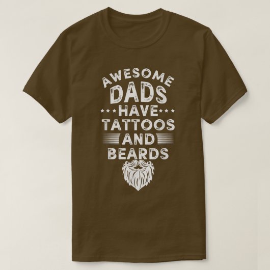 Vatertag Shirt Tätowierbart Papa Papa Geschenk pa (Design vorne)