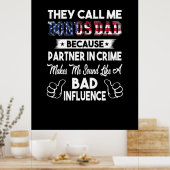 Vatertag | Sie nennen mich Bonus Vater Poster (Küche)