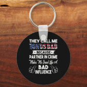 Vatertag | Sie nennen mich Bonus Vater Schlüsselanhänger (Vorderseite)