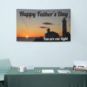 Vatertag Sie sind unser Leuchtturm für Sonnenunter Banner (Messeveranstaltung)