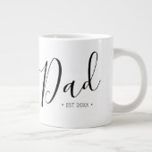 Vatertag Skript-Vater Personalisiert Jumbo-Tasse (Rechts)