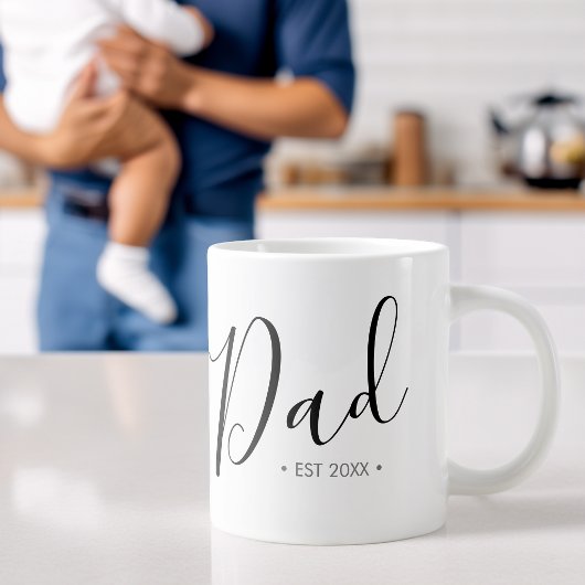 Vatertag Skript-Vater Personalisiert Jumbo-Tasse