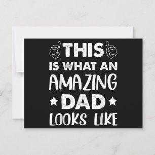 Vatertag So sieht ein Phantastischer Vater aus Postkarte