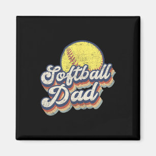 Vatertag Softball Vater Geschenk von Tochter Sohn  Magnet