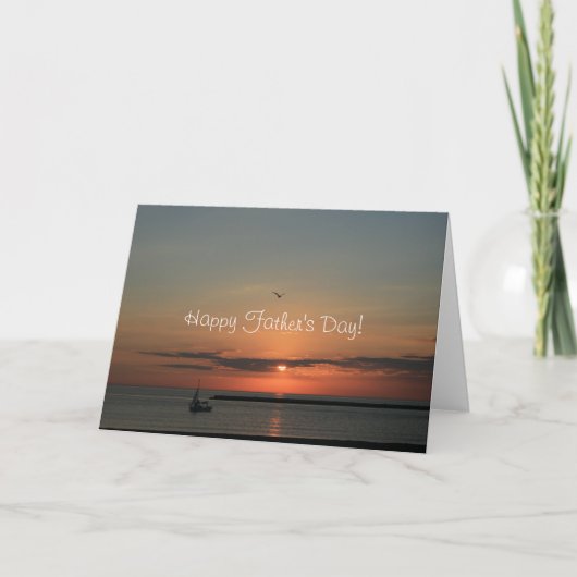 Vatertag Sonnenaufgang-der glückliche Karte (Vorderseite)