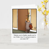 Vatertag Spaß Grußkarte Karte (Gelbe Blume)