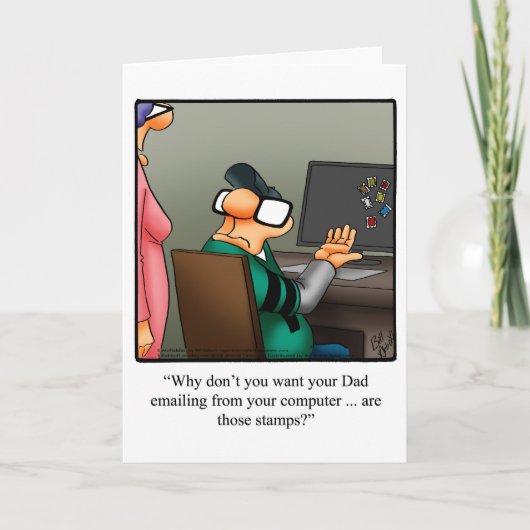 Vatertag Spaß Grußkarte Karte (Vorderseite)