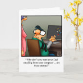 Vatertag Spaß Grußkarte Karte (Gelbe Blume)