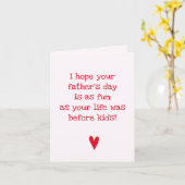Vatertag Spaß! - Witziger Zitat Vatertag Karte (Gelbe Blume)