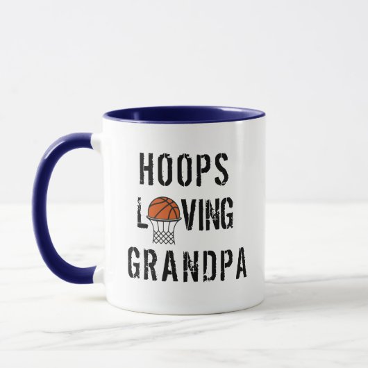Vatertag Sport Personalisiert Basketball Vater Tasse (Links)