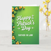 Vatertag St. Patricks Tag Karte (Gelbe Blume)