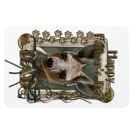 Vatertag - Steinpfähle - Kangaroo Magnet (Horizontal)