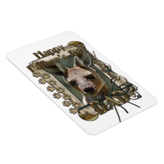 Vatertag - Steinpfähle - Kangaroo Magnet (Rechte Seite)