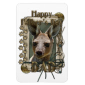 Vatertag - Steinpfähle - Kangaroo Magnet (Vertikal)