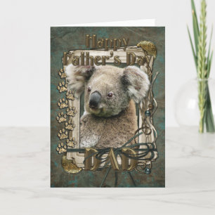 Vatertag - Steinpfähle - Koala Karte