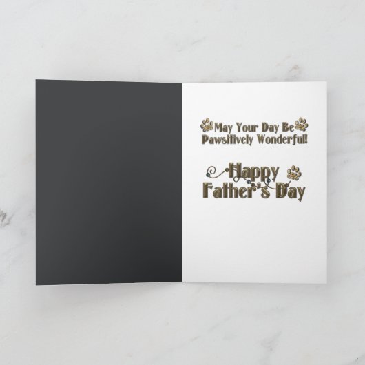 Vatertag - Steinpfähle - Spitz Karte (Innenseite)