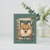 Vatertag - Steinpfähle - Spitz Postkarte (Stehend Vorderseite)