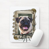 Vatertag - Steintatzen - Mops Mousepad (Mit Mouse)