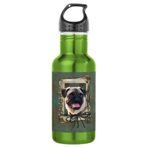 Vatertag - Steintatzen - Mops Trinkflasche
