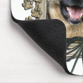 Vatertag - Steintatzen - Schäferhund Mousepad (Ecke)