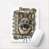 Vatertag - Steintatzen - Schäferhund Mousepad (Mit Mouse)