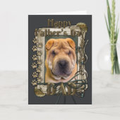 Vatertag - Steintatzen - Shar Pei Karte (Vorderseite)