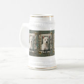 Vatertag - Steintatzen - Westie Bierglas (Vorderseite Links)