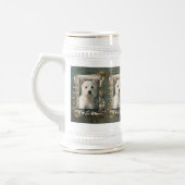 Vatertag - Steintatzen - Westie Bierglas (Links)