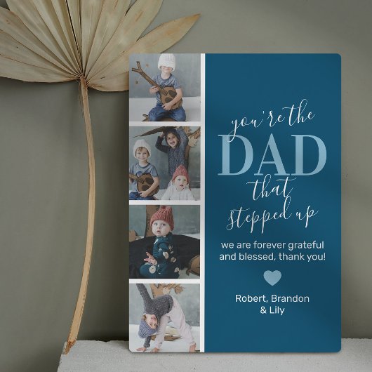 Vatertag Stepdad Foto Fotoplatte
