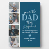 Vatertag Stepdad Foto Fotoplatte (Vorderseite)