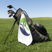 Vatertag stilvoller Golf Fairway Monogramm Golf  Golfhandtuch (Gras)