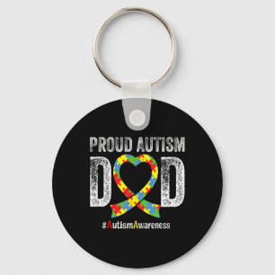 Vatertag Stolz Autism Dad Autismus-Bewusstsein Mon Schlüsselanhänger