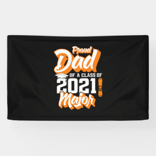Vatertag Stolzer Vater einer Klasse von 2021 Banner